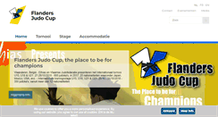 Desktop Screenshot of flandersjudocup.be