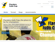 Tablet Screenshot of flandersjudocup.be